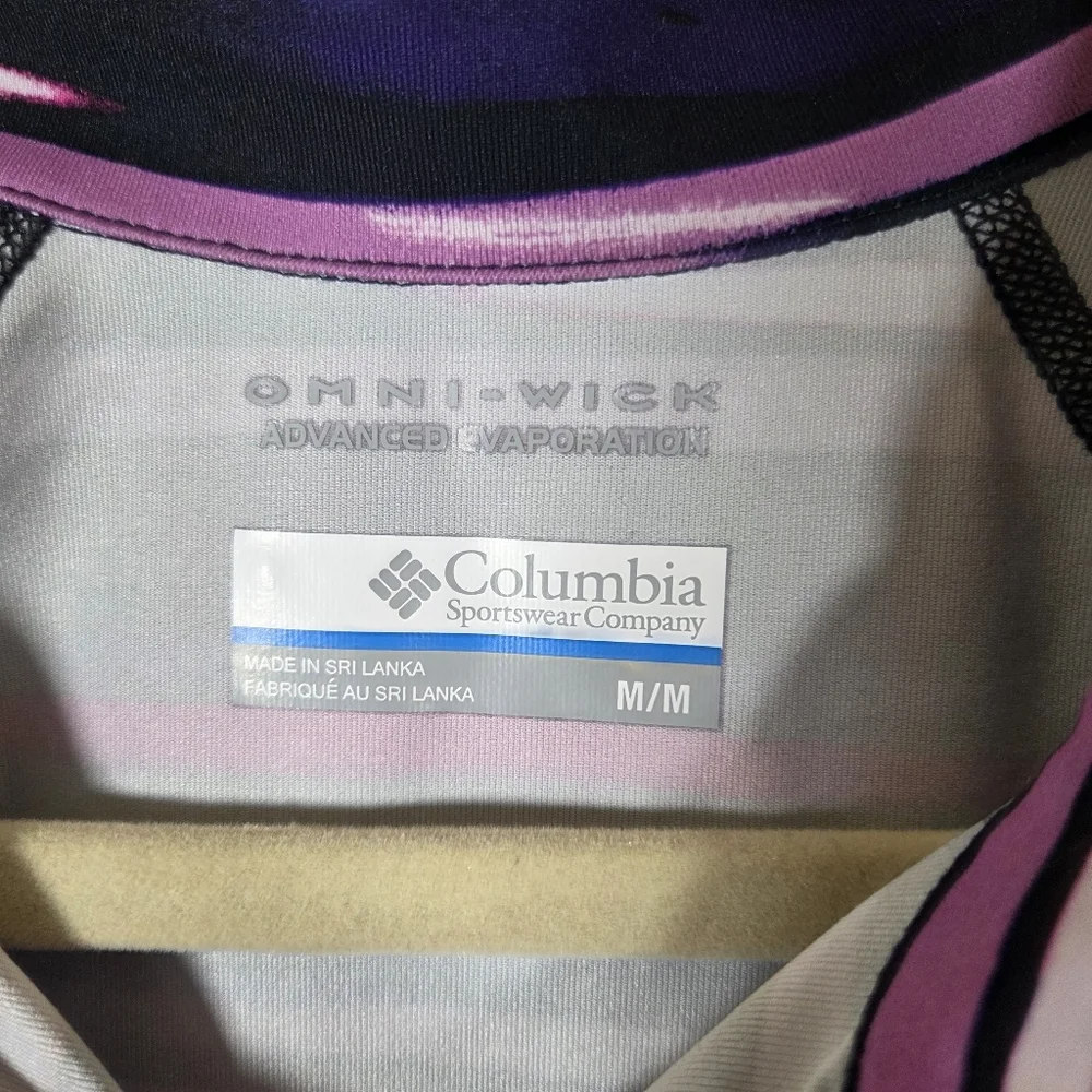 Columbia Womens Trail Crush Halfzip Pullover Size Medium Omni-wick